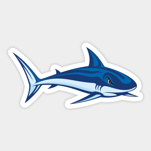 Shark Cartoon Sticker by sifis